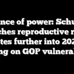 Balance of power: Schumer stretches reproductive rights votes further into 2024, seizing on GOP vulnerability