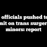 Biden officials pushed to drop age limit on trans surgeries for minors: report