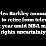 Charles Barkley announces plans to retire from television next year amid NBA media rights uncertainty