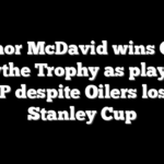 Connor McDavid wins Conn Smythe Trophy as playoffs MVP despite Oilers losing Stanley Cup