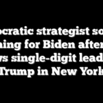 Democratic strategist sounds warning for Biden after poll shows single-digit lead over Trump in New York