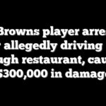 Ex-Browns player arrested after allegedly driving SUV through restaurant, causing $300,000 in damage