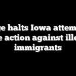 Judge halts Iowa attempt to take action against illegal immigrants