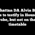 Manhattan DA Alvin Bragg agrees to testify in House GOP probe, but not on their timetable