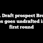 NBA Draft prospect Bronny James goes undrafted in the first round