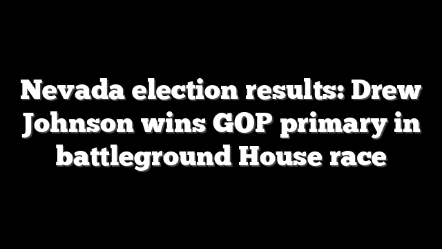 Nevada election results: Drew Johnson wins GOP primary in battleground House race