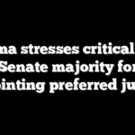Obama stresses critical Dem Senate majority for appointing preferred judges