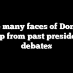 The many faces of Donald Trump from past presidential debates