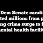 Top Dem Senate candidate diverted millions from police during crime surge to fund mental health facility