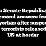 Top Senate Republicans demand answers from Mayorkas after suspected ISIS terrorists released into US at border