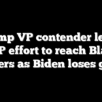 Trump VP contender leads GOP effort to reach Black voters as Biden loses grip