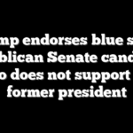 Trump endorses blue state Republican Senate candidate who does not support the former president