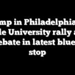 Trump in Philadelphia for Temple University rally ahead of debate in latest blue city stop