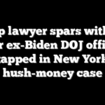 Trump lawyer spars with host over ex-Biden DOJ official tapped in New York hush-money case