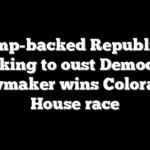 Trump-backed Republican seeking to oust Democrat lawmaker wins Colorado House race