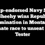 Trump-endorsed Navy SEAL Tim Sheehy wins Republican nomination in Montana Senate race to unseat Jon Tester
