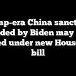 Trump-era China sanctions ended by Biden may be revived under new House GOP bill