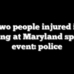 Two people injured in shooting at Maryland sporting event: police