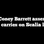 Amy Coney Barrett asserts her voice, carries on Scalia legacy