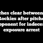 Benches clear between Red Sox, Rockies after pitcher rips opponent for indecent exposure arrest