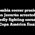 Colombia soccer president Ramón Jesurún arrested after allegedly fighting security at Copa América final