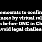 Democrats to confirm nominees by virtual roll call weeks before DNC in Chicago to avoid legal challenges