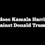 How does Kamala Harris poll against Donald Trump?