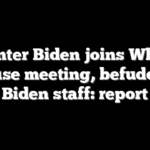 Hunter Biden joins White House meeting, befuddles Biden staff: report