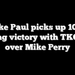 Jake Paul picks up 10th boxing victory with TKO win over Mike Perry