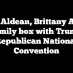 Jason Aldean, Brittany Aldean in family box with Trump at Republican National Convention