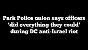Park Police union says officers ‘did everything they could’ during DC anti-Israel riot