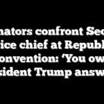 Senators confront Secret Service chief at Republican convention: ‘You owe President Trump answers’