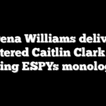 Serena Williams delivers unfiltered Caitlin Clark joke during ESPYs monologue