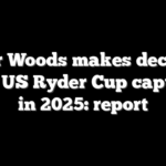 Tiger Woods makes decision about US Ryder Cup captaincy in 2025: report