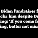 Top Biden fundraiser fully backs him despite Dem waffling: ‘If you come for the king, better not miss’