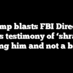 Trump blasts FBI Director Wray’s testimony of ‘shrapnel’ hitting him and not a bullet