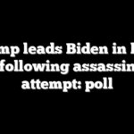 Trump leads Biden in blue state following assassination attempt: poll