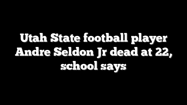 Utah State football player Andre Seldon Jr dead at 22, school says