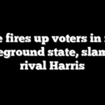 Vance fires up voters in major battleground state, slams VP rival Harris