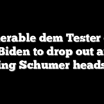Vulnerable dem Tester calls on Biden to drop out after giving Schumer heads up