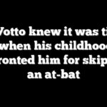 Joey Votto knew it was time to retire when his childhood hero confronted him for skipping an at-bat