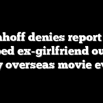 Emhoff denies report he slapped ex-girlfriend outside ritzy overseas movie event