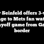 Jerry Seinfeld offers 3-word message to Mets fan watching playoff game from Gaza border
