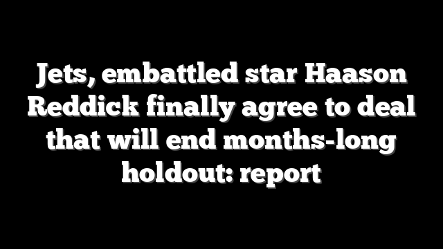 Jets, embattled star Haason Reddick finally agree to deal that will end months-long holdout: report