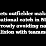Mets outfielder makes sensational catch in NLCS, narrowly avoiding nasty collision with teammate