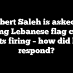 Robert Saleh is asked if wearing Lebanese flag caused Jets firing – how did he respond?