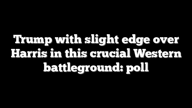 Trump with slight edge over Harris in this crucial Western battleground: poll