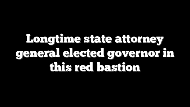 Longtime state attorney general elected governor in this red bastion