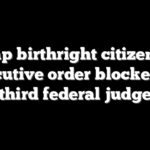 Trump birthright citizenship executive order blocked by third federal judge