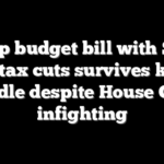 Trump budget bill with $4.5T in tax cuts survives key hurdle despite House GOP infighting